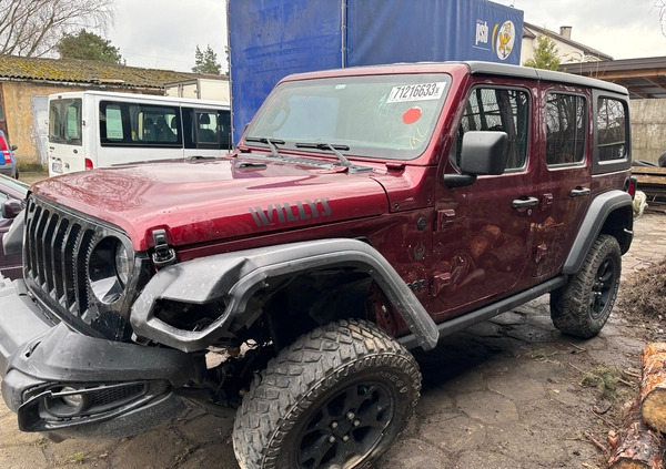 Jeep Wrangler cena 107000 przebieg: 57000, rok produkcji 2021 z Białobrzegi małe 56